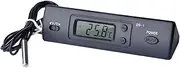 Snsowed Mini Electronic Digital Car Indoor Outdoor Multi-Function Time Temperature Display with Probe