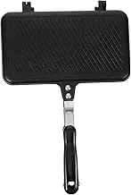 NAMOARLY Non Stick Double Sided Sandwich Toaster Aluminum Baking Pan for Omelette Pancakes Gas-Fueled Great for Outdoor Emergency Situations