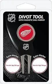 Team Golf NHL Divot Tool with 3 Golf Ball Markers Pack, Markers are Removable Magnetic Double-Sided Enamel