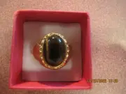 HGE Men HANDSOME SIZE 9 GOLD PLATED Ring CAT'S EYE CHRISTMAS STOCKING STUFFER