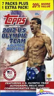 2012 Topps USA Olympics Factory Sealed Blaster Box- Look for Michael Phelps Auto