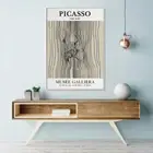 Abstract Home Decor Print Paper Framed Canvas Wall Art Picasso Kiss Print Poster