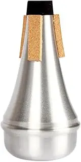 Trumpet Mute,Portable Aluminum Alloy Practice Trumpet Straight Mute Acessories for Beginner