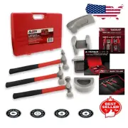 7-Piece Auto Body Repair Kit - Versatile Fender Roller and Dent Remover Set