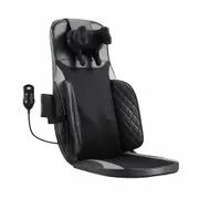 Full Body Massage Cushion Chair Back Neck Massager Seat Shiatsu Massaging Pad Vibration Heat Kneading Rolling with Remote Pillow Homasa