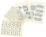 Ceramic Decals Underglaze Paper 4 Sheets Coloring Transfer Paper for Pottery Dec