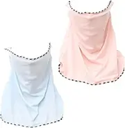 [OATIPHO] Uv Face Cover Neck Mask Scarf Ice Silk Material Pack of 2 Perfect for Outdoor Activities