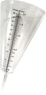 Garden Rain Gauge Tool Rain Measuring Cup Ground Stake Tube for Rainfall Measurement