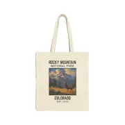 Rocky Mountain National Park Tote Bag, Colorado Elk Graphic, Nature Lover Gift,
