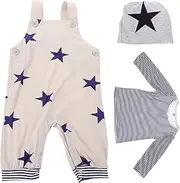 [SAFIGLE] Overalls Trousers Suit Boy Babies and Clothes Pant Summer Hat Clothes for Spring Suit Suspender Trouser Clothing Polyester (polyester)