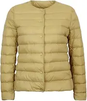 [Generic] Women's Matt Fabric Ultra Light Duck Down Lightweight Coat Warm Parka