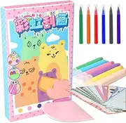 Kids Scratch Book - Scratchs Art Drawing Pad, Fun Kids Creative Art Book | 35 Pieces Rainbow Art Kids Scratch Book, Scratch Notebook for Travel, Kids, Family, Friends, Home, Chinese New Year
