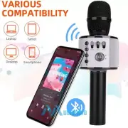 Wireless Microphone Handheld Karaoke Mic Home KTV Bluetooth Music Stereo Speaker