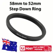 58-52 mm 58mm to 52mm 58mm-52mm Step-Down Stepping Down Ring Filter Adapter