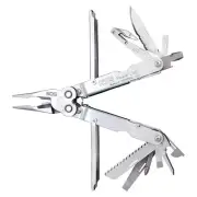 SOG PowerLock Compound Leverage Multitool w/V-Cutter -Satin w/Nylon Sheath -EDC