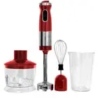 Healthy Choice Red Electric Hand Stick Blender Mixer Food Chopper Beater 700W