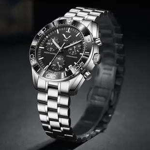 SPECHT&SOHNE 施沛索恩 特工007系列 SP0007 真三眼六針 夜光指針 男錶女錶對錶送禮 計時 石英錶