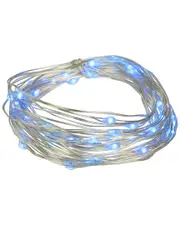 Northlight 100ct Blue LED Micro Fairy Lights on 16ft Copper Wire