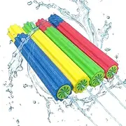 4 Pack Foam Water Blaster, Pool Toys, Squirt Guns for Kids, Water Gun Toy, Ranges up to 40 Feet, Outdoor Water Toys