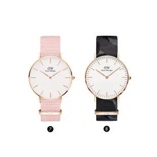 【Daniel Wellington】DW 手錶 精選Classic/Petite系列 36mm 織紋錶(多款任選 DW00100032)