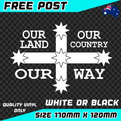 Eureka Stockade Flag Sticker Decal Vinyl Car Ned Southern Cross Aussie Our Land