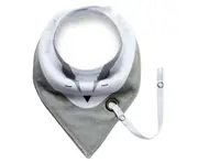 Baby Infant Toddler Soft Triangle Bandana Bib Saliva Towel with Pacifier Clip-7#