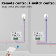 Wireless Light Switch RF 433MHz Wireless Remote Control Panel Mini Relay