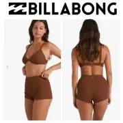 BNWT BILLABONG SUNRAYS REECE D/DD BRA & PALMA SHORTS (XXL/16) $159 COCONUT