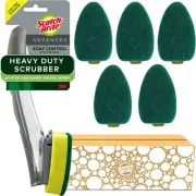 Scotch-Brite Heavy Duty Advanced Soap Control Dishwand Kit, Includes 1 Wand & 5