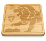 Brisbane Lions AFL Bamboo Cheeseboard Cutting Charcuterie