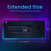 Large RGB Gaming Mouse Pad, Chameleon Programmble Oversized RGB Extended Soft