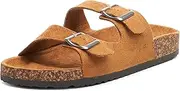 [alpine swiss] Womens Casual Double Strap Slide Sandals