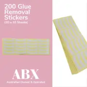 200 Lash Glue Removal Stickers Adhesive Glue Stickers Pallet Eyelash Extensions