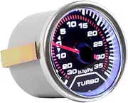 E Support 2" 52mm Car Universal Psi Turbo Boost Gauge Meter Smoke Tint Len LED Light