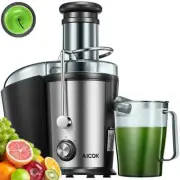 AICOK Juice Extractor Easy to Clean, 800W Ultra Power Stainless Steel Centrifuga
