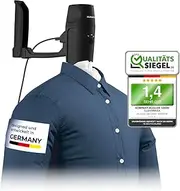 CLEANmaxx Pro Compact Automatic Shirt Iron, Handy & Space-Saving, Replaces Irons & Steamer, Ironing Device with Ironing Doll for Hanging on the Door, for Shirts & Co, Black