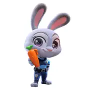Zootopia Judy Hopps Velvet Hair Version Cosbaby Figure Kids Collectable Toy