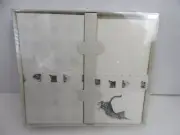 Boxed Cat Stationery Black & White
