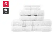 Ovela Avalon 6 Piece 100% Cotton Towel Set (White)
