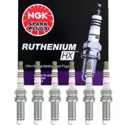 NGK Ruthenium HX Spark Plugs 6PCS for 2009-2023 INFINITI Lexus Nissan Toyota V6 (for: Toyota)