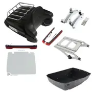 King Trunk Pad Rack Light Speakers Mount Docking Kit Fit For Road Glide 14-2024
