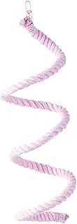 Rope Perches for Bird Cages - Flexible Bird Swings for Parrots Cockatiel Peony | Colorful Chewing Toys Ladder Small Medium Macaw Cotton Strap