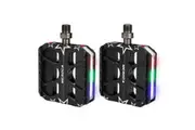 MEROCA Mountain Bike Flat Pedals Bicycle pedals MTB Pedals with Light