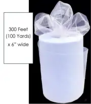 6" x 100 yards Tulle Fabric Roll Mesh Spool Wedding Bow Decoration Party WHITE