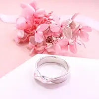 在飛比找momo購物網優惠-【ART64】緞帶扭結戒指 純銀戒指(男款)