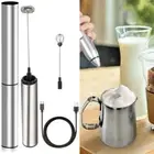 Milk Frother Sleeve Electric Kitchen Rechargeable Handheld USB charging