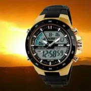 Chronograph Sport Wrist Watch Digital Big Dial Date Analog Military Men