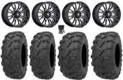 MSA ThunderLips 14" Wheels Machined 26" Bear Claw EVO Tires Kawasaki Teryx Mule