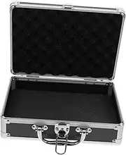 Ciieeo Metal Container Toolbox Aluminum Briefcase Travel Suitcase Makeup Case