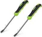 2 Pack Garden Hand Weeder Tool with Ergonomic Handle, Stainless Steel Garden Law
